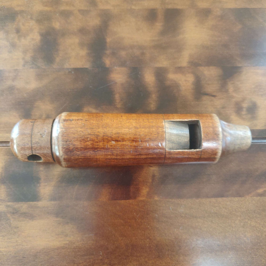 treen toy whistle, ball and cup, rattle and teether