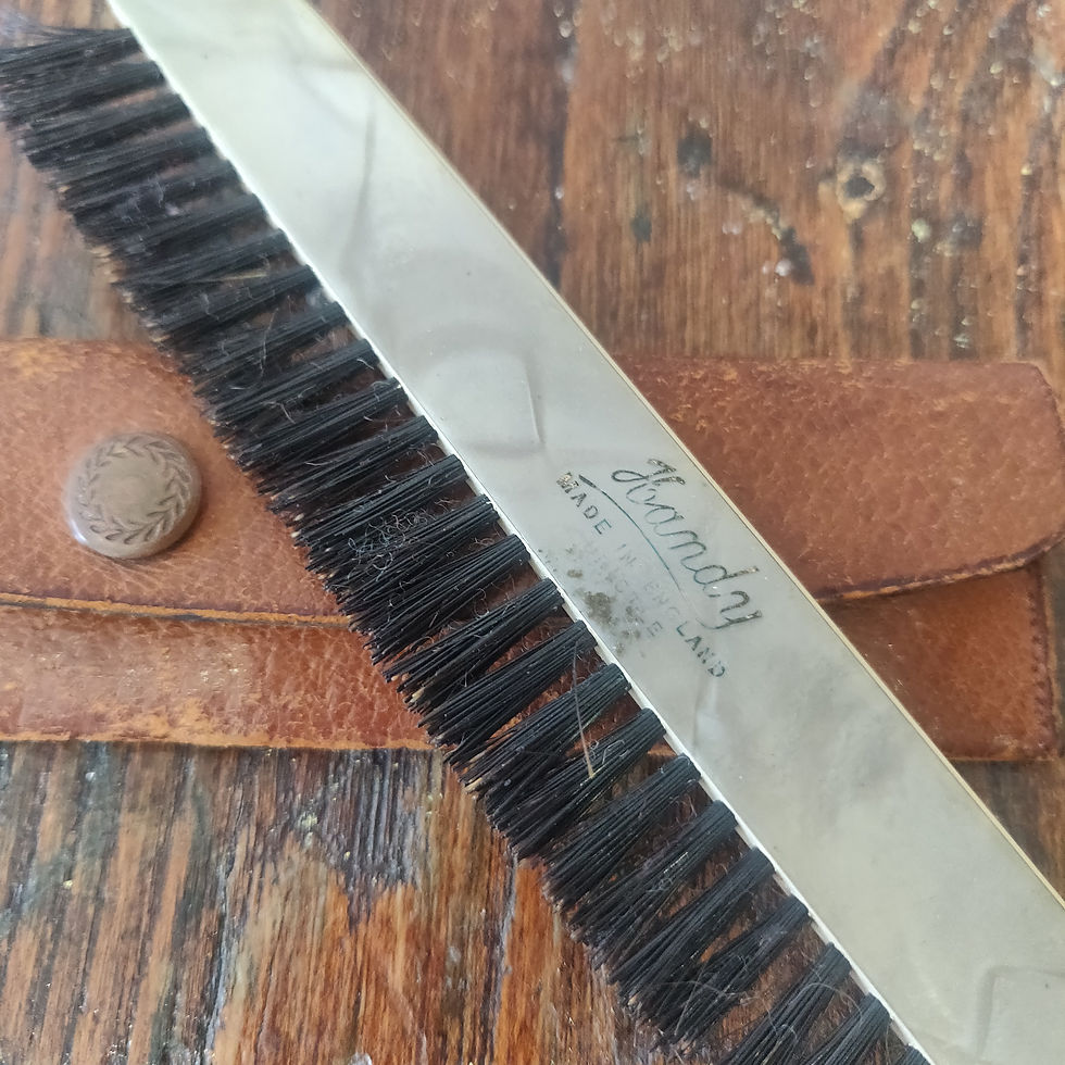 Miniatura: Antique early 20th century butler table brush or suit brush  rare !