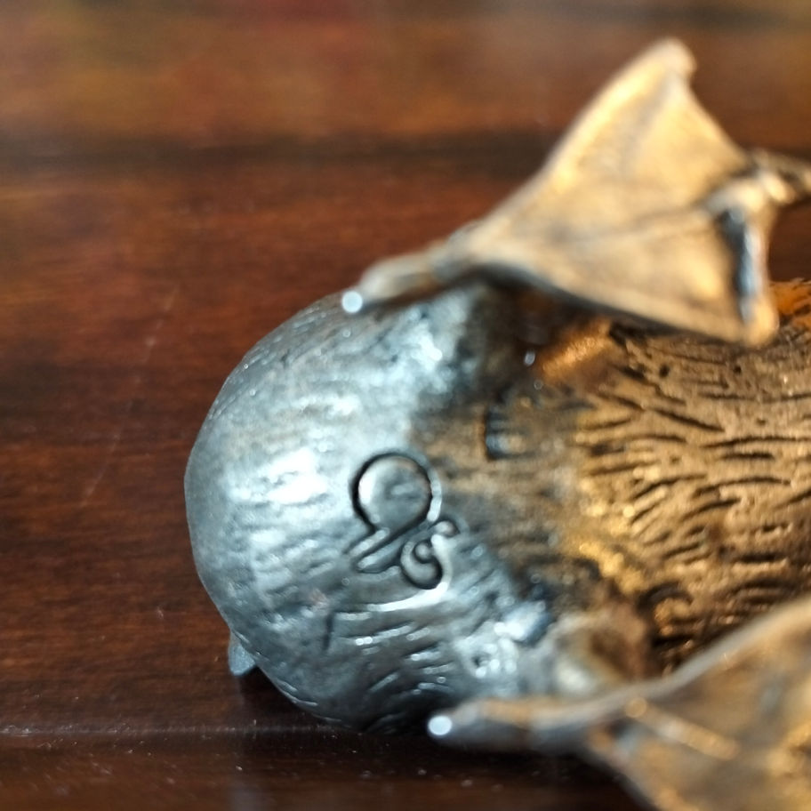 Vintage Cold-Cast Bronze effect Mallard Duck Figurine