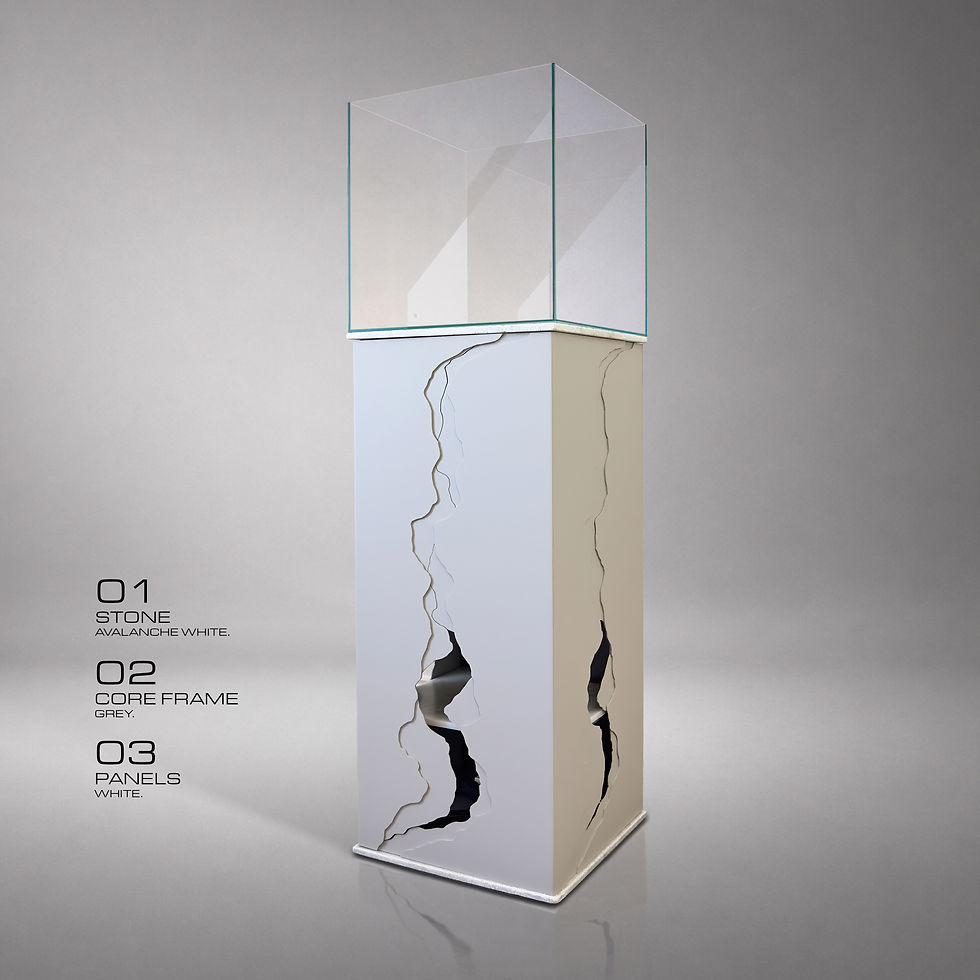 Living Art Concepts FORM 0.1 Aquarium Furniture - Angle View