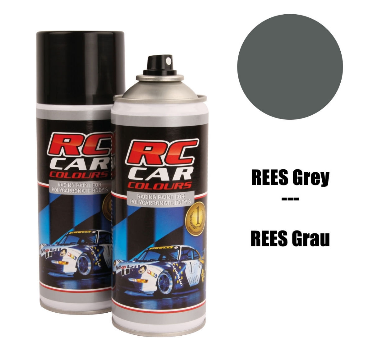 PRC00952 LEXANSPRAY RC CAR REES GREY 150ml