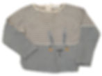 Pale grey jumper with Rabbit detail