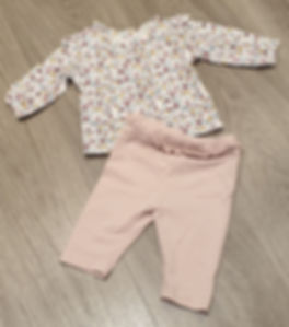 Cute top and leggings set Newborn Matalan EUC