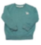 Light green long sleeved jumper with tractor motif