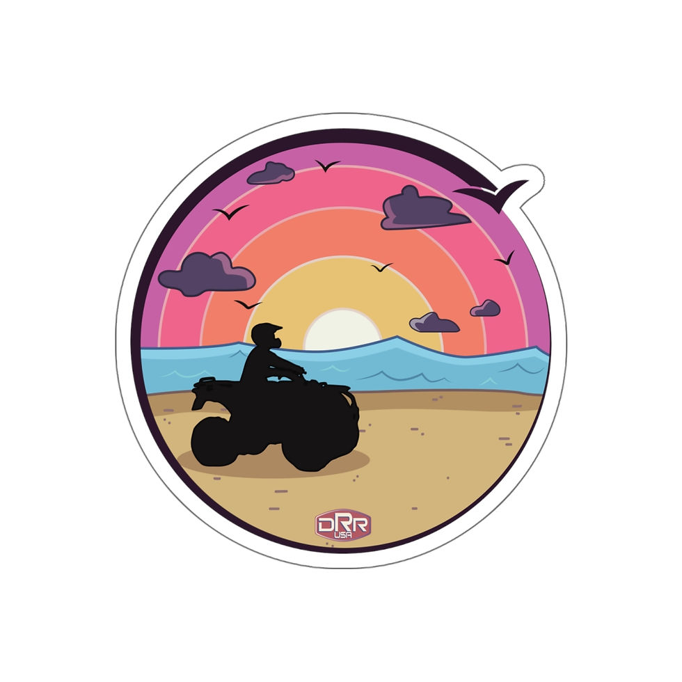 Thumbnail: Sunset Beach ATV Die-Cut Sticker