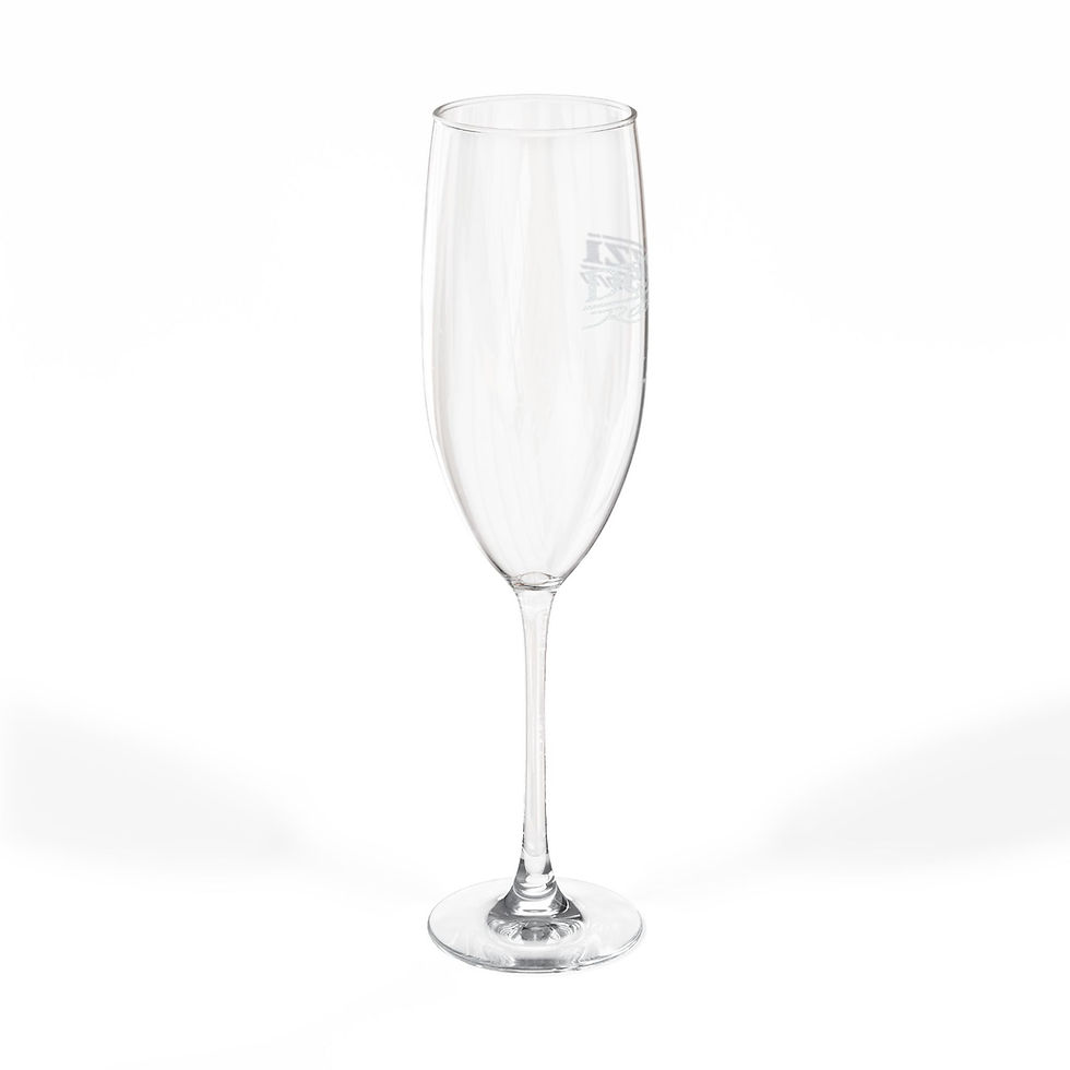 Thumbnail: DeCuzzi Racing | Engraved 8oz Champagne Flute | Celebration Glass