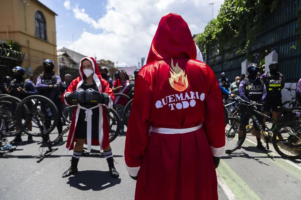 Manifestación por la toma de poder del actual presidente Rodrigo Chaves Robles, año 2022. Fotografía: Allan Barboza-Leitón | Colectivo de Comunicación LaKanaya.