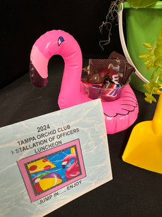 2024 Tampa Orchid Club Installation Luncheon Centerpieces