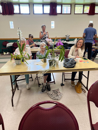 Members of the Tampa Orchid Club at the October meeting.
