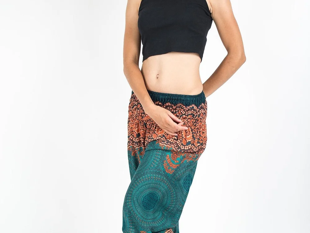 Princess Mandala Women Pants In Green Ori Yoga Alibaba Pant Quần Yoga Alibaba