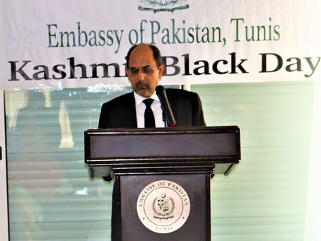 Kashmir Black Day Observed in Tunis