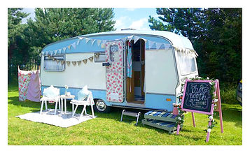 Daisy Vintage Caravan on location