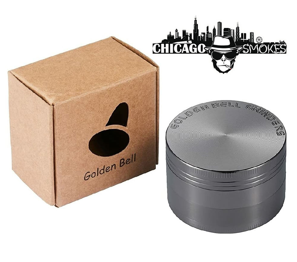 Thumbnail: Chicago Smokes 4 Piece 2" Grinder - Nickel Black