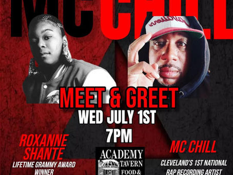 Roxanne Shante, MC Chill Meet-and-Greet at Academy Tavern July 1
