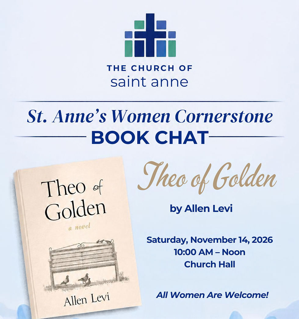 Women Cornerstone Bookchat - Theo of Golden