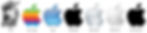 apple computer's logo redesigns from 1976 till present showing how a logo should be timeless in design