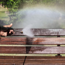 power washing bench