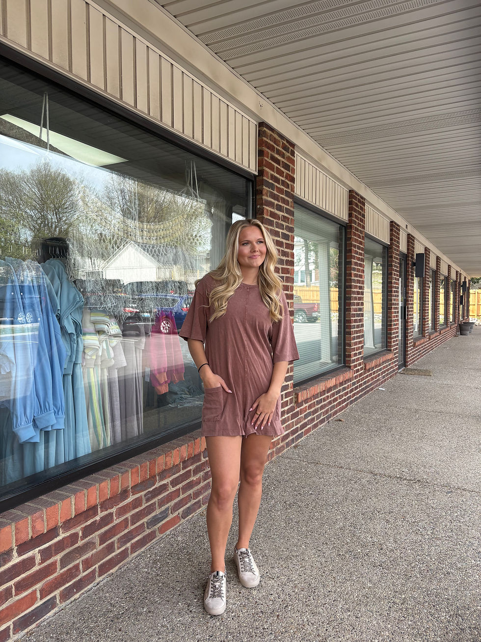 Thumbnail: Chestnut Loose Romper