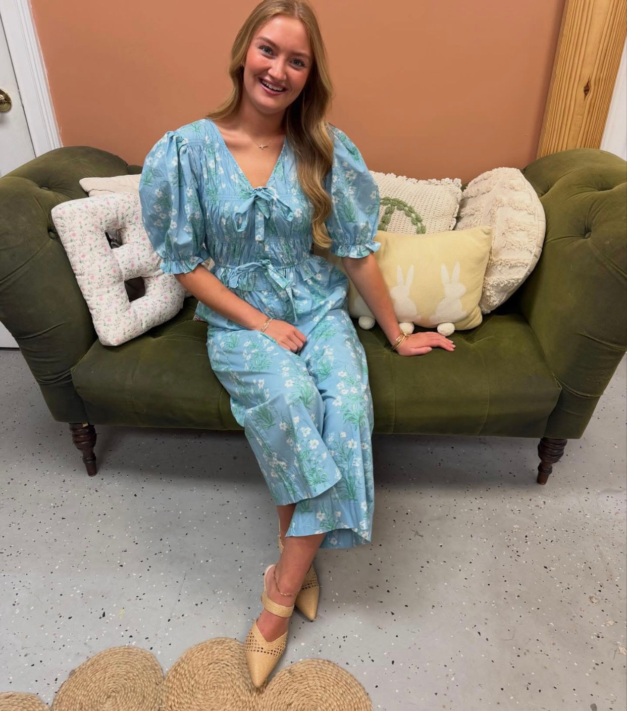 Poplin Floral Printed Front Zip Jumper 