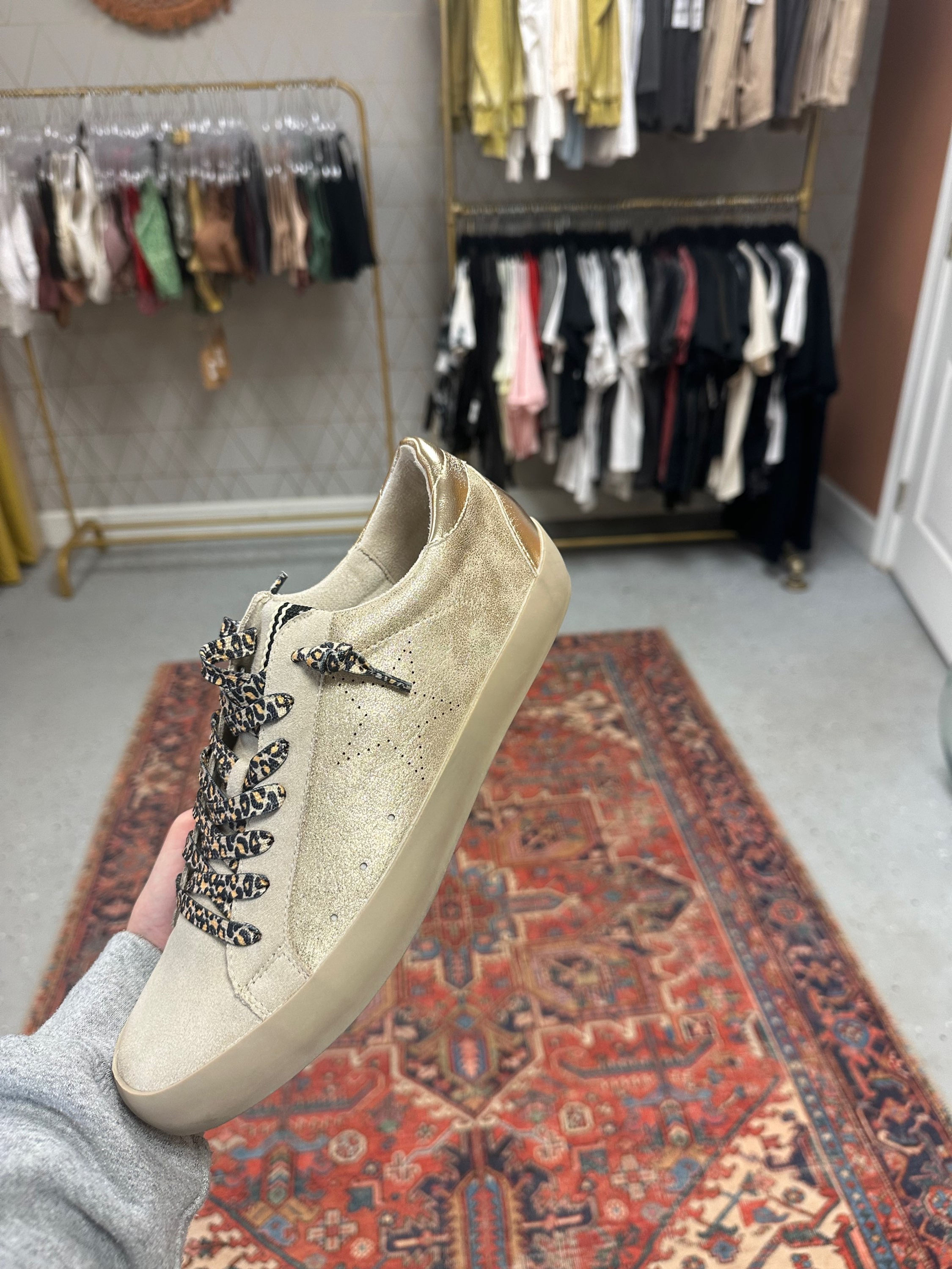 Gold Mia Star Sneaker