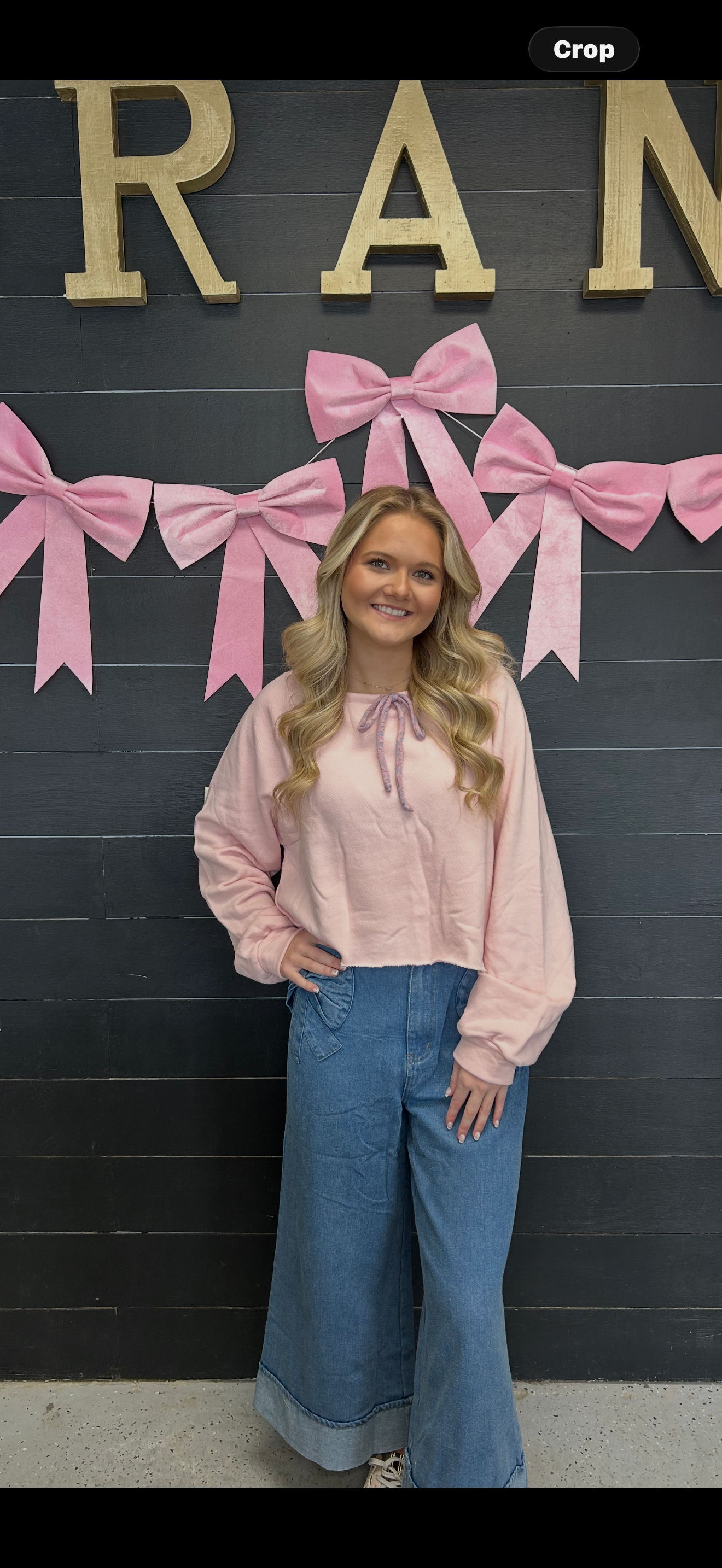 Pink Bow Sweatshirt 