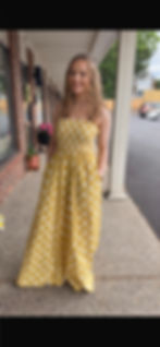 Thumbnail: Polka Dot Yellow Jumpsuit 