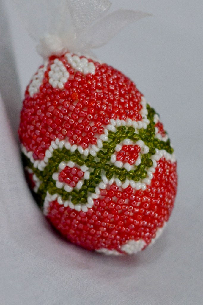 Jewel Tone Red with Green Stripe
