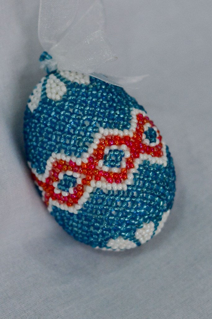 Jewel Tone Blue with Red Stripe