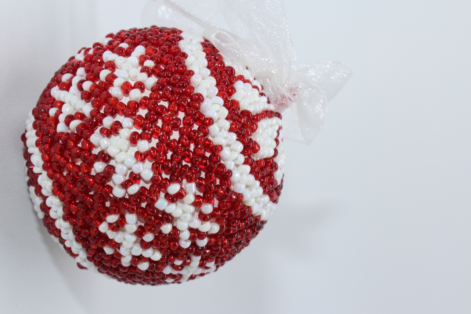 Cranberry Snowflake with Flower