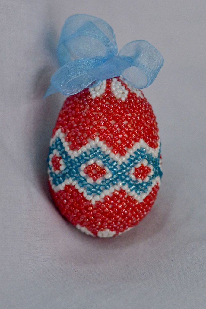 Jewel Tone Red with Blue Strip