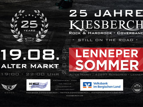 Sa, 19.08.2023 | KIESBERCH rockt den Lenneper Sommer 2023
