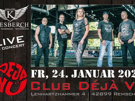 Fr, 24.01.2020 | KIESBERCH live im "Club Déjà Vu"