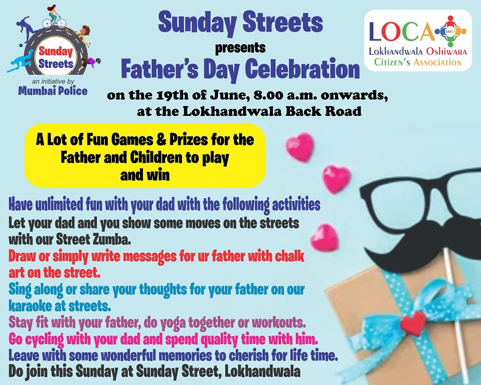 Sunday Streets 19th June 2022 - Press Note