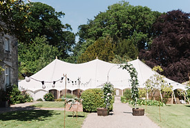 traditional wedding marquee venue