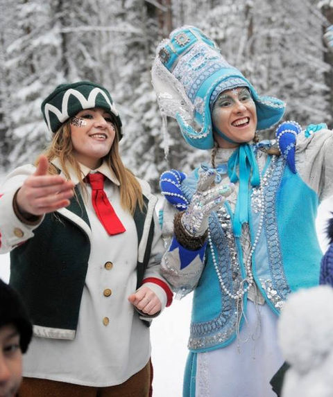 Wendy Wood and Snowy 