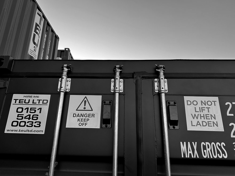 Rust Container. Sign Does rust on your shipping container matter?