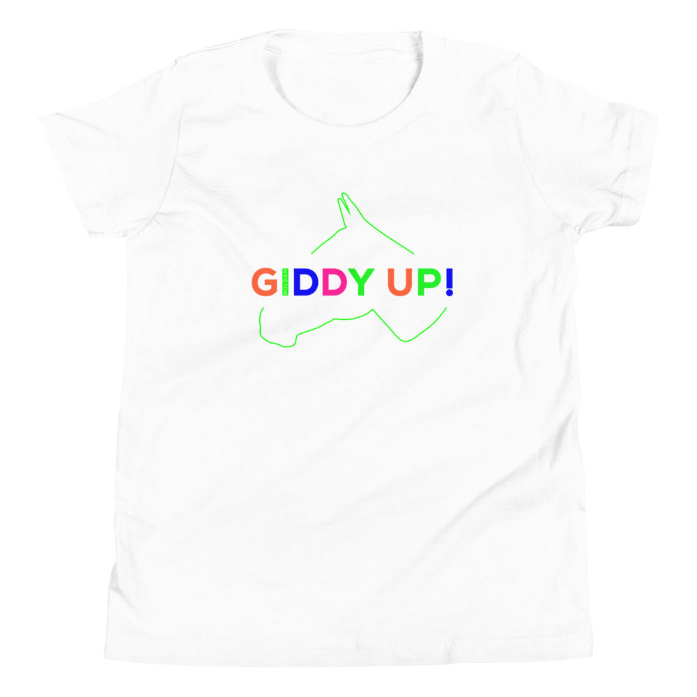 Equus, Giddy Up, Youth T-Shirt, White