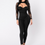 Thumbnail: Sexy Exquisite Lace Long-sleeved Round Neck Halter