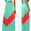 Thumbnail: NEW Sexy Wave stripes Black Red Green Full Long Evening Dress Tank Bodycon Sundr