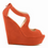 Thumbnail: NEW ELEGANT LADIES PLATFORM PEEP TOE Velvet HIGH HEELS WEDGE SHOES SANDALS