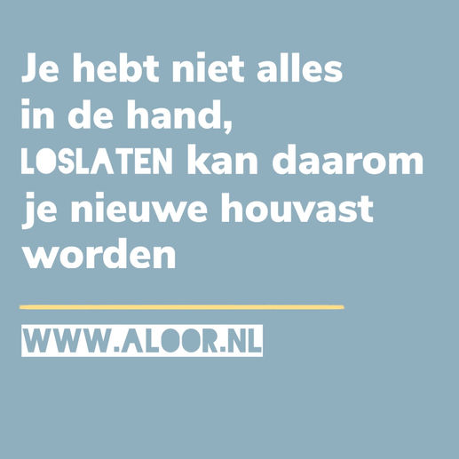 Alles in de hand willen houden
