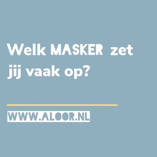 Een masker opzetten?