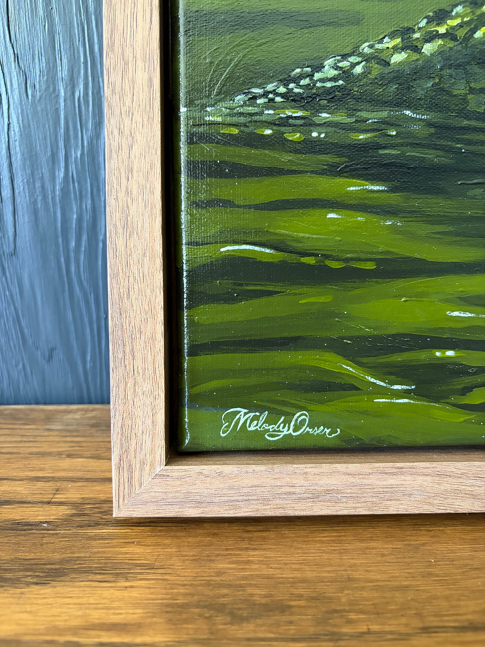 Thumbnail: "Water Guardian", 20x16, Original Painting On Canvas, Framed