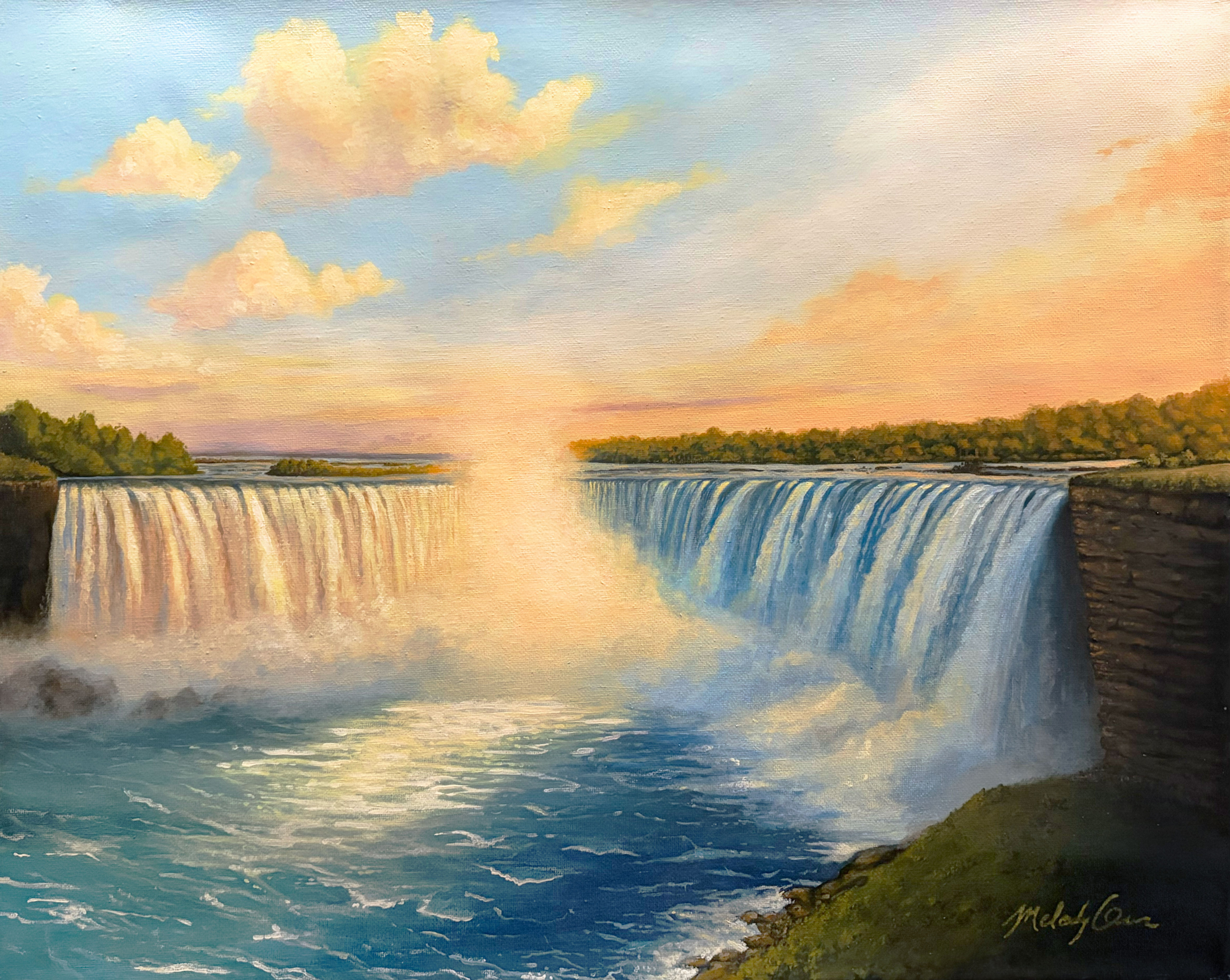 "Niagara Falls" Gallery-Wrapped Giclée Canvas Print