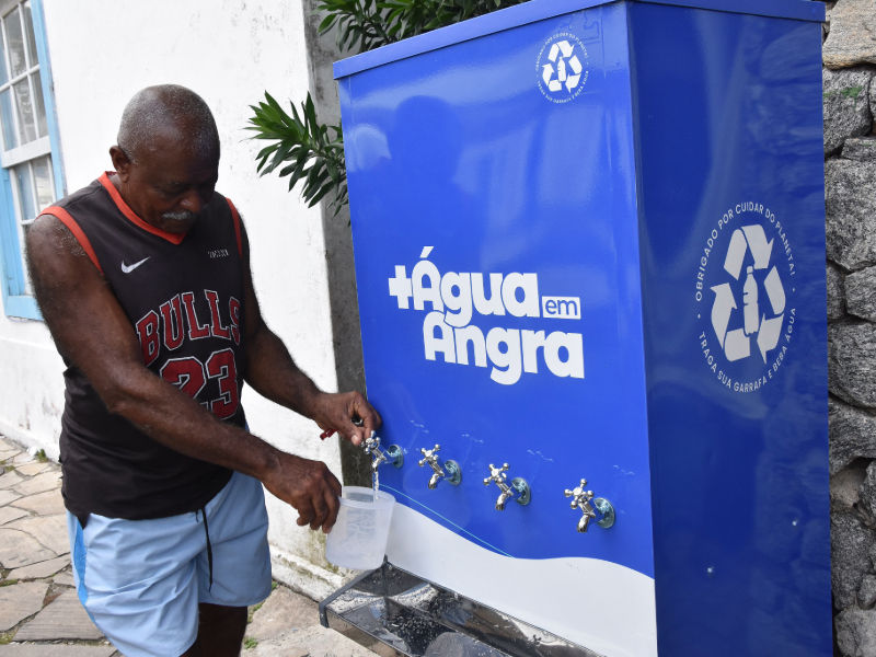 Angra ganha três bebedouros públicos gratuitos