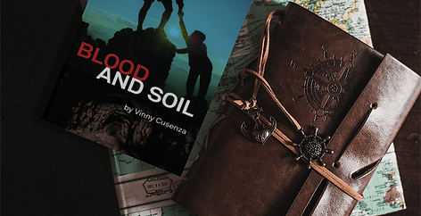 Blood and Soil Promo Image with Journal