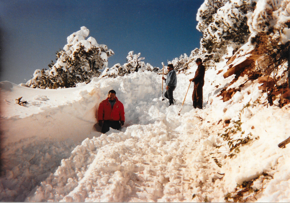 12 In the Andes plotting a route for microwave site 1987.jpg