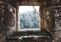 St James Church window onto the Wye