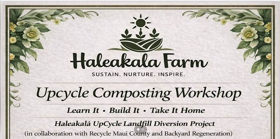 Worm Composting Workshop with Backyard Regeneration