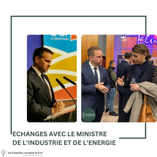 Gestionnaire de coworking et ministre en discussion